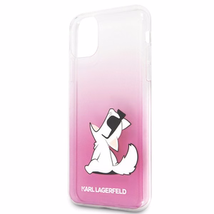 Karl Lagerfeld KLHCN65CFNRCPI iPhone 11 Pro Max kietas dėklas rožinis Choupette Fun