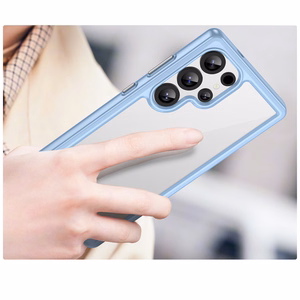 Dėklas telefonui (m) su gelio rėmeliu Samsung Galaxy S25 Ultra - mėlynas (m)