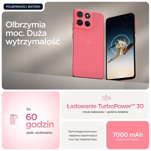 Motorola moto g57 power 17,1 cm (6.72") Dviguba SIM jungtis Android 16.0 5G C tipo USB 12 GB 256 GB 7000 mAh Rožinė