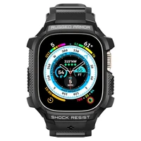 Laikrodžio dėklas Spigen Rugged Armor Pro Apple Watch Ultra (49mm) - juodas
