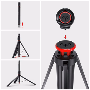 FORCELL F-GRIP F170XL automatinė asmenukių lazda su nuotolinio valdymo trikoju juoda