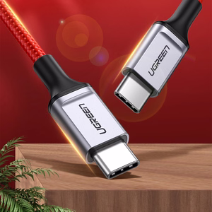 Ugreen US294 USB-C - USB-C 3A 480Mb/s laidas 1m raudonas