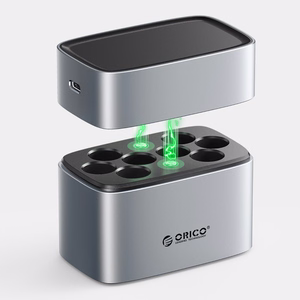 Orico EV8 AA Lithium Battery Charger with Storage Function - Silver