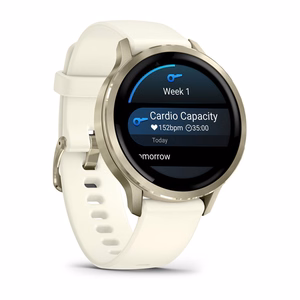 Garmin Venu 4 – GPS išmanusis laikrodis, AMOLED, 41 mm, auksinis