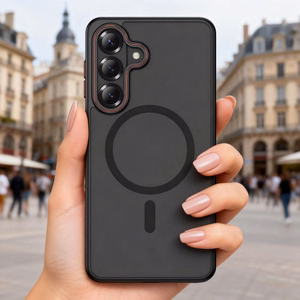 Tech-Protect MagCam MagSafe Dėklas for Samsung Galaxy S26 - juodas and raudonas