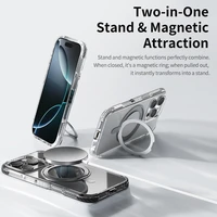 Rock Rotating Stand Crystal Series Magnetinis Iphone 16 juodas
