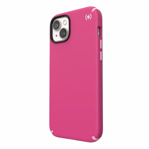 Чехол Speck Presidio2 Pro + MagSafe для iPhone 15 Plus / 14 Plus, с антимикробной защитой Microban, цветовая комбинация «Digital Pink / Blossom Pink / White»