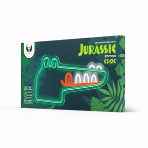 Neon PLEXI LED JURASSIC CROC žalias FLNJ03 Forever Light