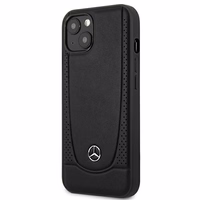 Mercedes MEHCP15MARMBK iPhone 15 Plus 6.7" juodas kietasis dėklas odinis Urban stiliaus