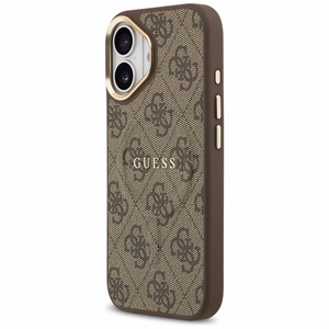 GUESS dėklas IPHONE 17 suderinamas su MagSafe GUHMP17SP4MSEGCW (PU 4G su klasikiniu) rudas