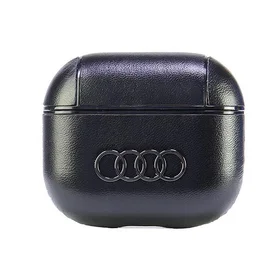 Audi odinis dėklas su dideliu logotipu AirPods 3 - juodas