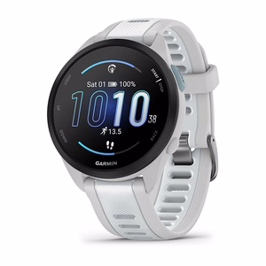 Garmin Forerunner 165 Music GPS išmanusis laikrodis, 1,2 col. (3,05 cm) AMOLED jutiklinis ekranas, 43 mm, 390 × 390 piks., pilkas
