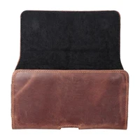 ROYAL Crazy Horse universalus horizontalus odinis diržo dėklas dydis XL IPHONE 13 PRO MAX / 14 PRO MAX / SAMSUNG S21 PLUS / S20 FE / A50 / A51 5G / HUAWEI P30 PRO / P40 PRO / OPPO A98 5G rudas