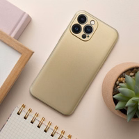 METALLIC dėklas telefonui IPHONE 15 Pro Max auksinis