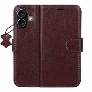 Smart Luxe odinis dėklas skirtas iPhone 16 6,1" rudas
