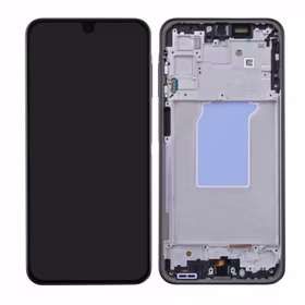 LCD ekranas suderinamas su Samsung A266 A26 5G su rėmeliu / juodas / HQ