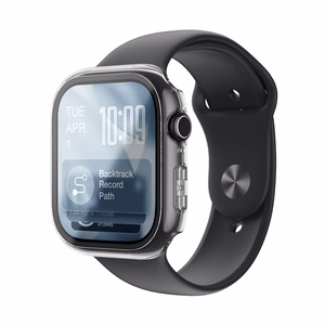 AmazingThing Radix grūdintas stiklas su dėklu Apple Watch Series 11 46mm - Skaidrus