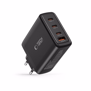 "Tech-Protect NC100W-GAN" įkroviklio tinklas GaN 3x USB-C PD 100W / USB-A QC 3.0 - juodas