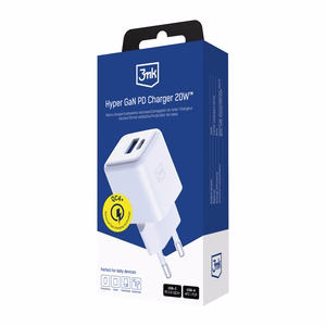 Accessories -3mk Hyper GaN Charger 20W QC4+ PD PPS USB 1A1C White EU