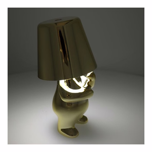 Stalo lempa prie lovos GOLD MAN Art Deco stovintis (versija 3) MLTL