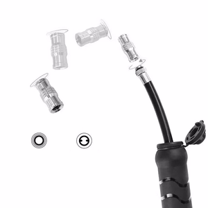 Rockbros 810PCS-HP mini rankinė dviračio pompa su Presta ir Schrader žarna, juoda