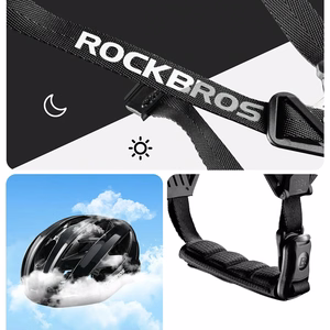 Rockbros LK-69 Bike Helmet with Reinforced Frame 58-62 cm - Black