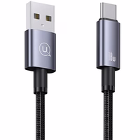 USAMS Laidas USB na USB-C 3A 1,2m Fast Charging plieno SJ663USB01 (US-SJ663)