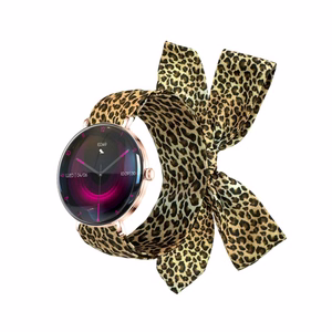 Forever išmanusis laikrodis Lucca SB-370 rožinis auksas - leopardinis raštas