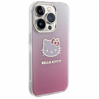 Hello Kitty IML Gradient Electrop Kitty Head dėklas telefonui iPhone 14 Pro Max - rožinis