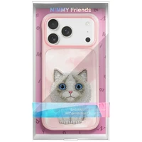 Nimmy Big Eyed Pet 2.0 Katės dėklas telefonui iPhone 17 Pro Max - rožinė