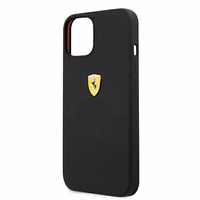 Ferrari FESSIHCP13SBK iPhone 13 mini 5.4" juodas/juodas kietas dėklas silikoninis