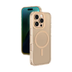 AmazingThing Titan Pro Mag dėklas su magnetiniu žiedu iPhone 16 Pro Max - rožinis auksas