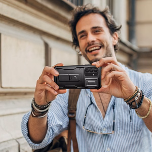 Tech-Protect Kevlar Cam+ dėklas Samsung Galaxy A56 5G - juodas