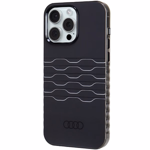 Audi IML MagSafe dėklas telefonui iPhone 15 Pro Max - juodas