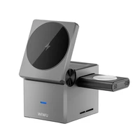 WiWU - Sulankstomas belaidis įkroviklis 3in1 Wi-W030 15W