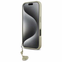 Guess 4G Charms Kolekcijos dėklas iPhone 16 - juodas