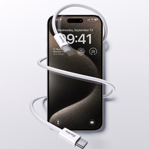 Benks Cable D46 braided (C.D.SJ.FC.WE.LA32) - Type C to Lightning - PD 27W 3A 2 metres white