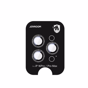 Joyroom JR-MSF0303 Apsauginis stiklas iPhone 16 Pro/16 Pro Max objektyvams - juoda