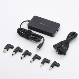FORCELL F-ENERGY E856 universalus nešiojamojo kompiuterio įkroviklis 90W (6 adapteriai) - juodas