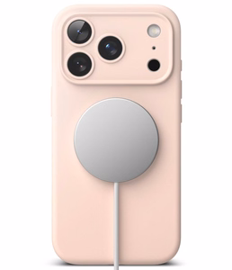 Ringke Silicone MagSafe dėklas iPhone 18 Pro Max – rožinis