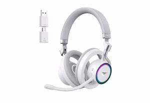 Havit Fuxi-H8 - laidinės/belaidės žaidimų ausinės (baltos)