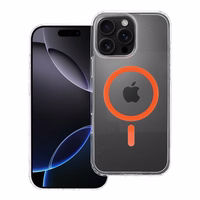 Drop Glue spalvingas žiedinis magnetinis dėklas telefonui, suderinamas su MagSafe, skirtas IPHONE 16 PRO MAX, oranžinis