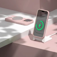 Etteri silikoninis dėklas telefonui iPhone 15 Pro 6,1 šviesiai rožinis