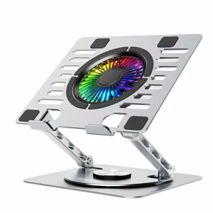 Wozinsky WDCX-X16-AS CoolBase RGB 360° Охлаждающая Подставка для Ноутбука и Планшета - Серебристый
