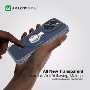 Amazing Thing Titan Pro Mag žiedo laikiklio dėklas 10FT IP156.1PTRBU Iphone 15 Pro tamsiai mėlyna