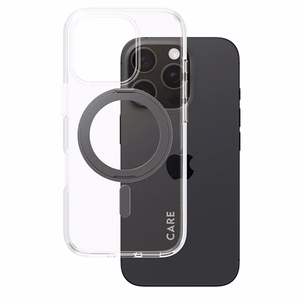 CARE by PanzerGlass Funkcinis dėklas telefonui su stovu iPhone 16 Pro 6.3" juodas/juodas Magnetinis 1322