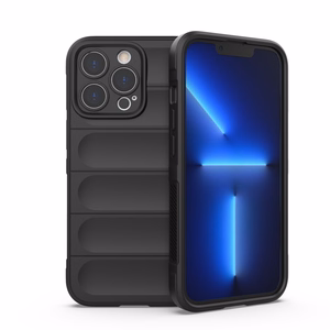 Magic Shield dėklas telefonui iPhone 13 Pro lanksčios šarvuotos juodos spalvos dangtelis