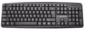 Esperanza EK134 klaviatūra USB juoda