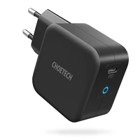 "Choetech GaN" C tipo USB sieninis įkroviklis 61W Power Delivery juodas (Q6006)