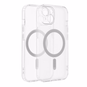 FROST MAG COVER dėklas telefonui su kameros apsauga, suderinamas su MagSafe, skirtas IPHONE 14 Plus, šerkšninė skaidri